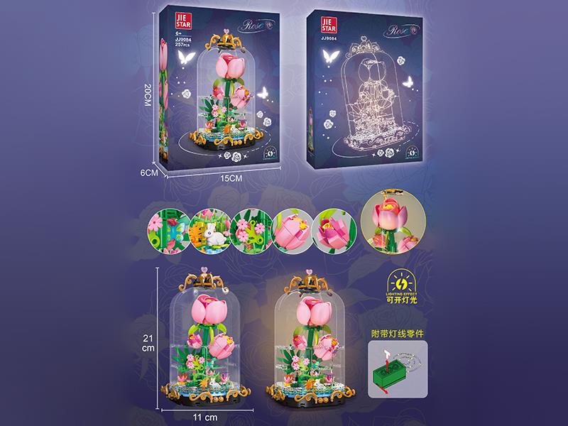 Rose Building Blocks(With Lights)257pcs