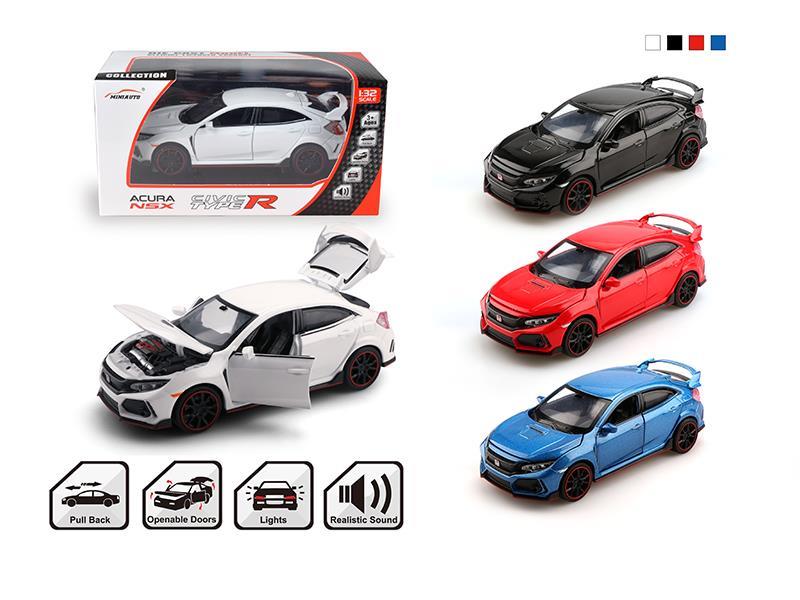 1：32 Pull Back Civic TypeR With Sound And Light