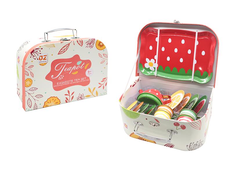 Tinplate Tea Set - Fruit Pattern