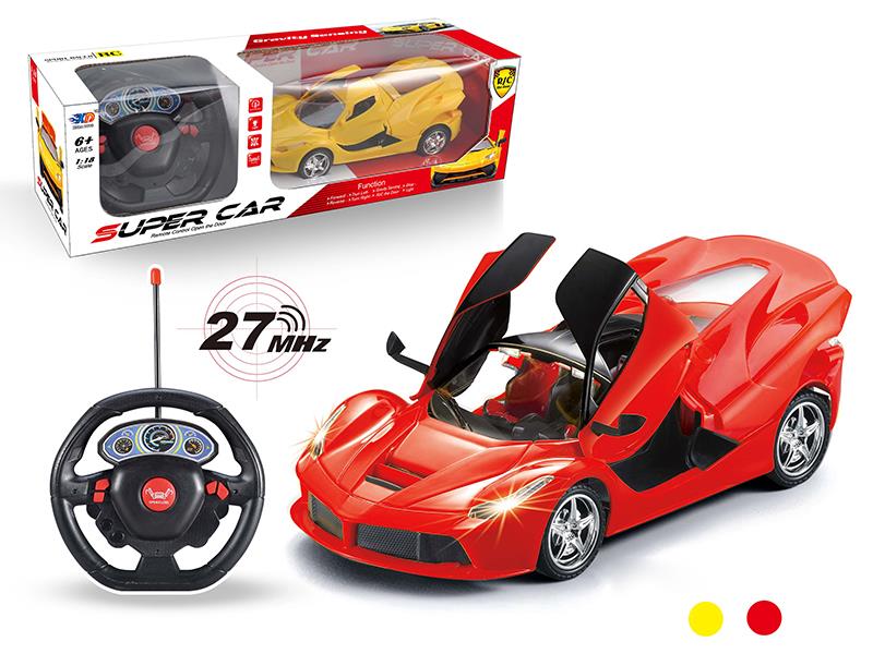 1:18 Ferrari  3 Open Doors Remote Control Car
