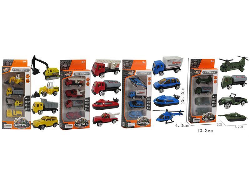 1:64 Alloy Car 4pcs