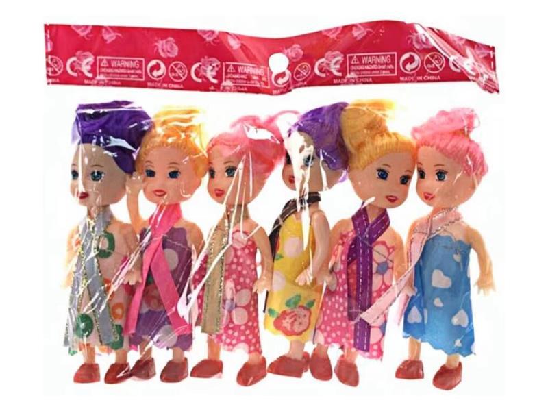 6PCS 3 Inch And A Half Dolls