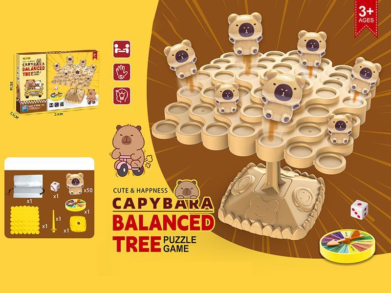 Capybara Balanced Tree Puzzle Game