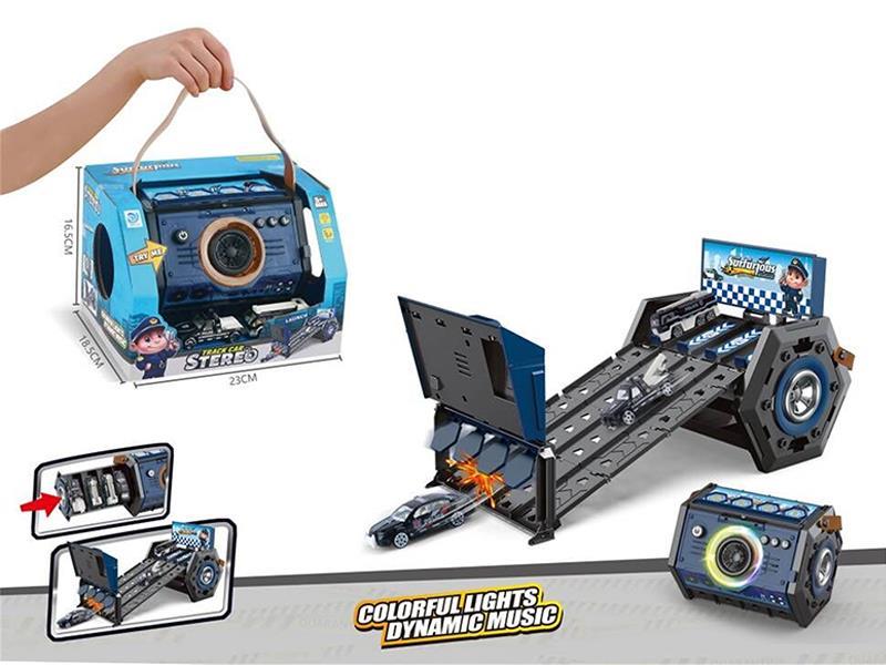 Alloy Car Parking Lot Audio Track Car