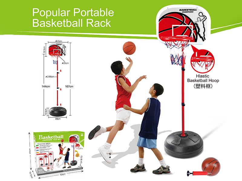 Basketball Stand(Plastic Basketball Hoop) + 15cm Basketball