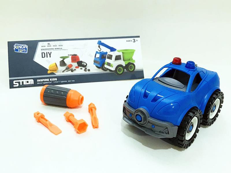 DIY Assembly Police Car Series