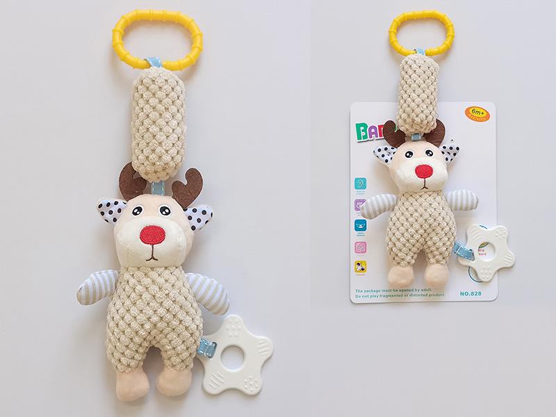 Baby Crib Stroller Hanging Rattle Toy - Deer