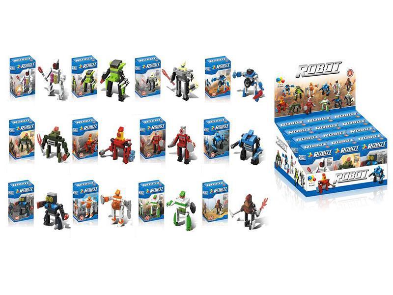 12PCS Mini Robot Building Blocks（12 Items Mixed）