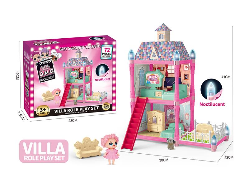 DIY Small Villa Role Play Set 72pcs