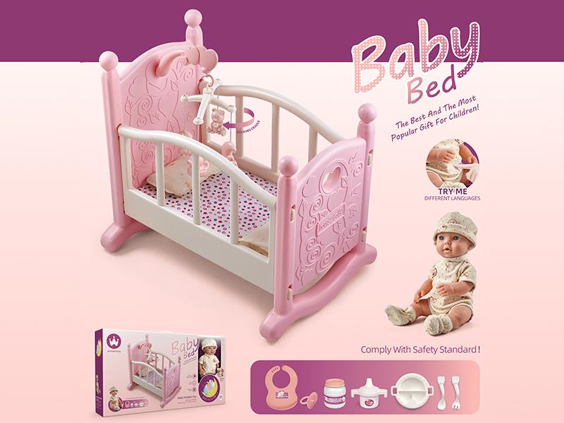 Single Layer Baby Bed With Doll