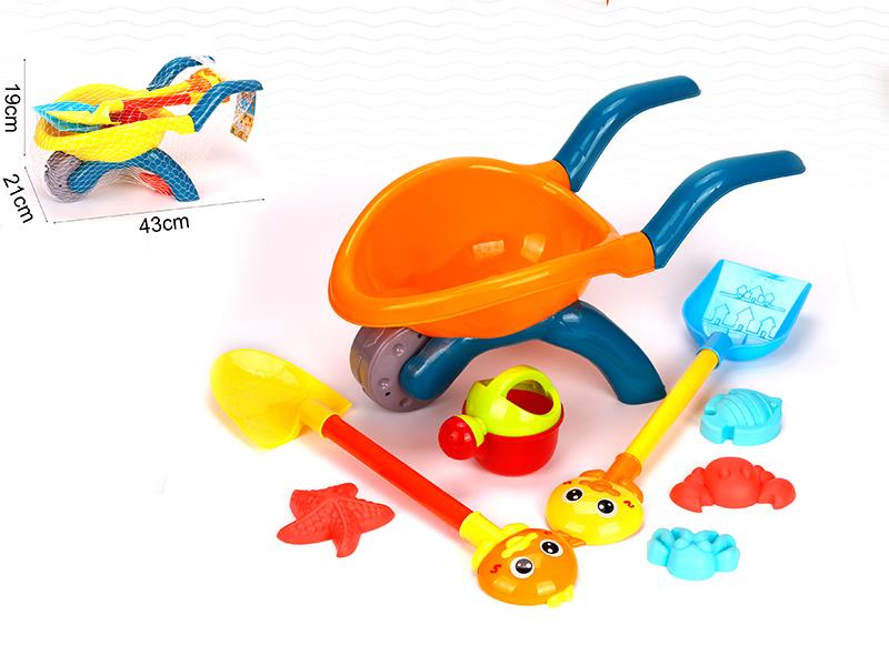 8PCS Beach Toy Cart Set