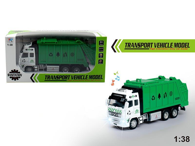 Huili Semi-Alloy Sanitation Vehicle Model A (Sound, Light And Electric)