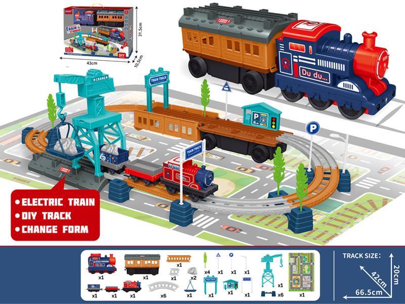B/O Deformed Track Storage Train