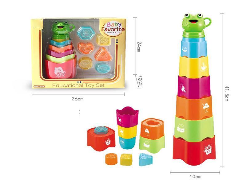 Building Blocks Frog Quadrate Cup