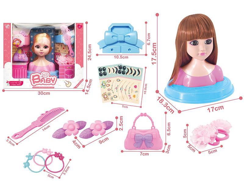 Half-Length Barbie head Set