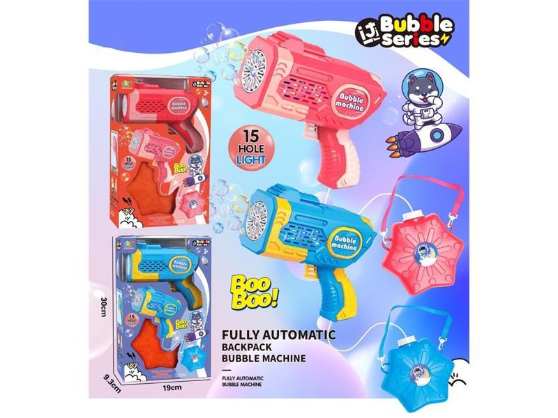 15 Hole Fully Automatic Backpack Bubble Gun