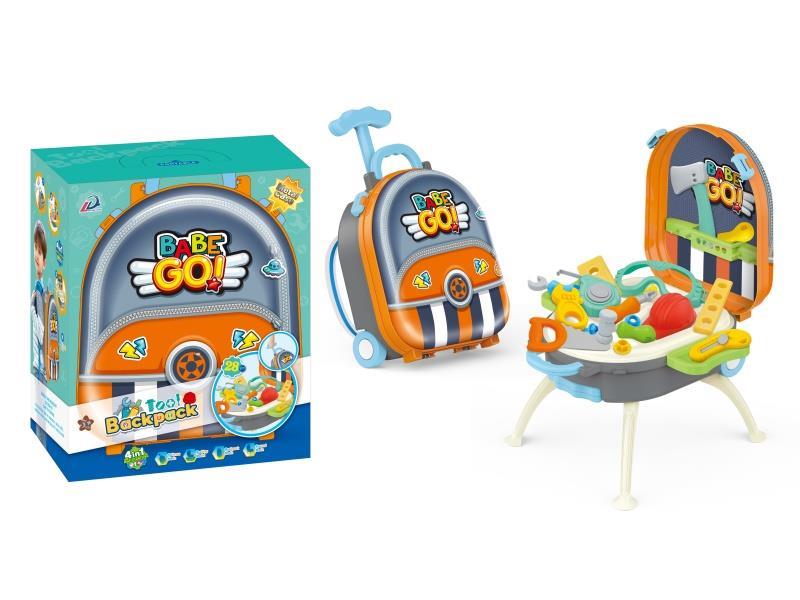 4-In-1 Hand-Held Handle Tool Alloy Backpack Set