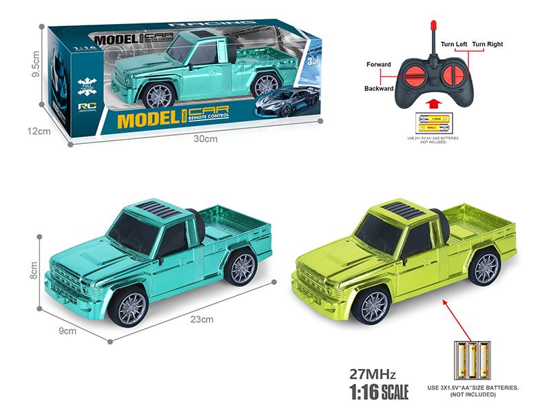 27Mhz 1:16 4-Channel Remote Control Electroplating Pickup Truck(Not Included Batteries)