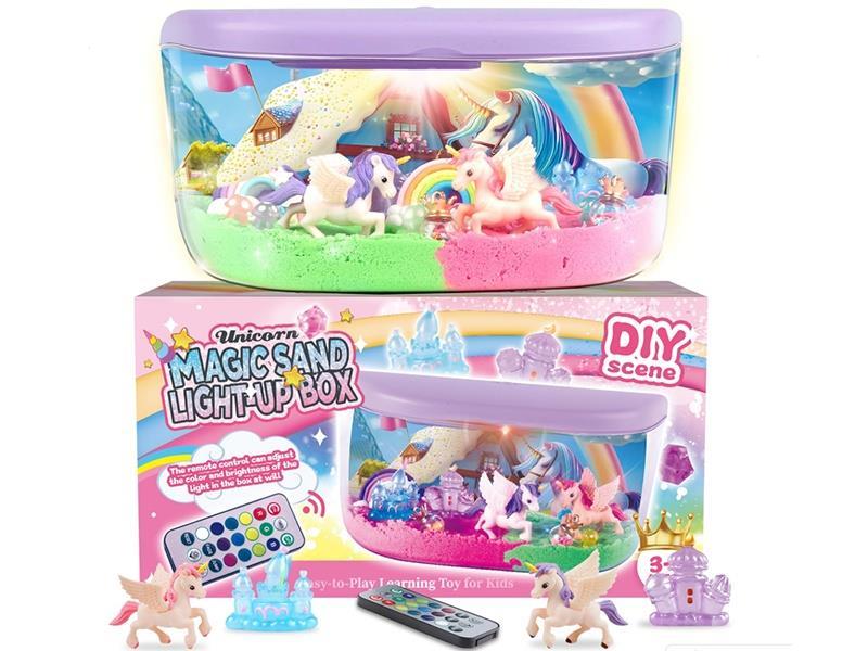 Rainbow Horse Space Sand Light Box