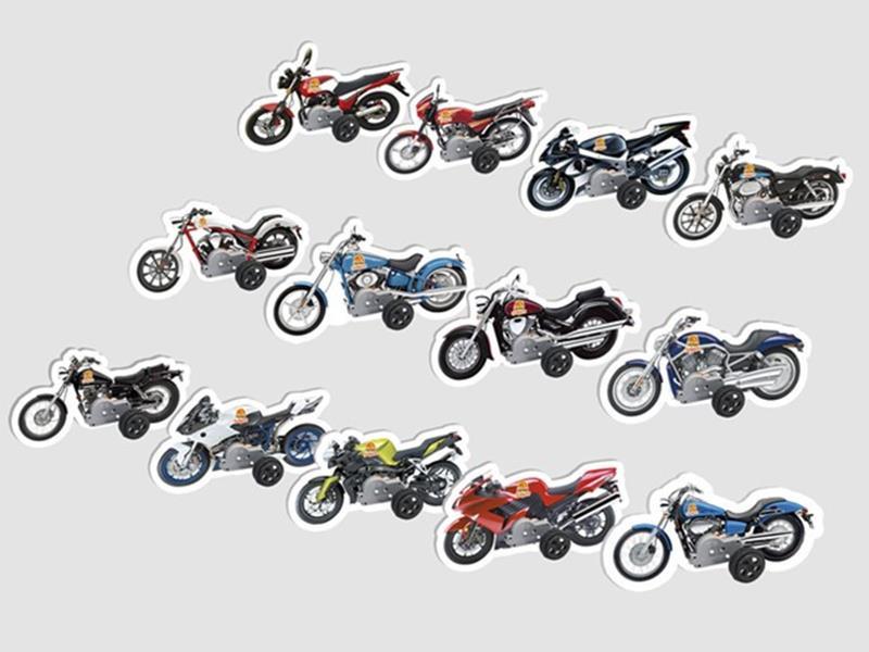 DIY Pull Back Motorcycle 3D Puzzle