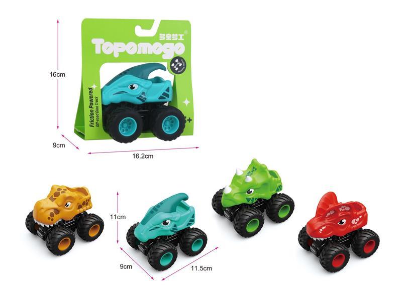 Friction Big Wheeled Dinosaur Car