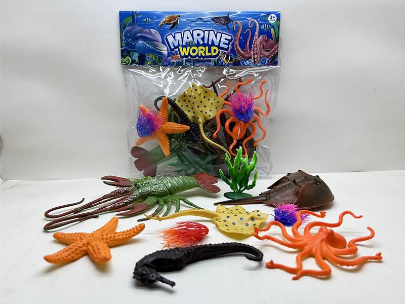 PVC Soft Plastic Sea Animals Set
