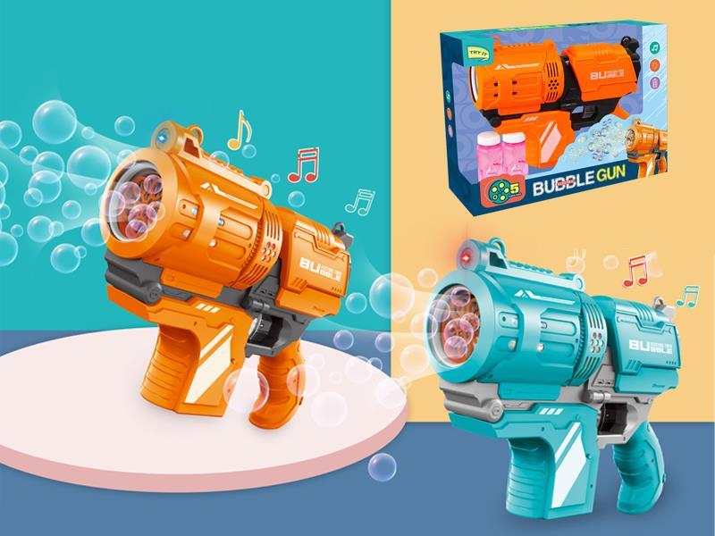 B/O 5 Hole Big Bubble Gatlin Bubble Gun