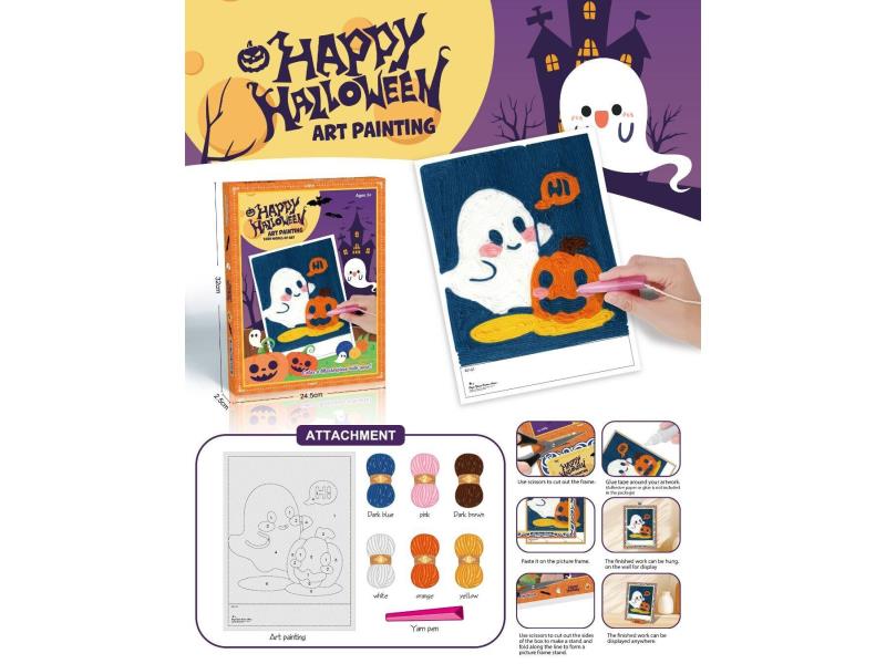 Yarn Drawing (Halloween)