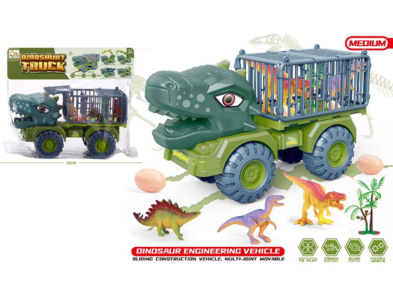 Middle Size Slide Dinosaur Transport Truck