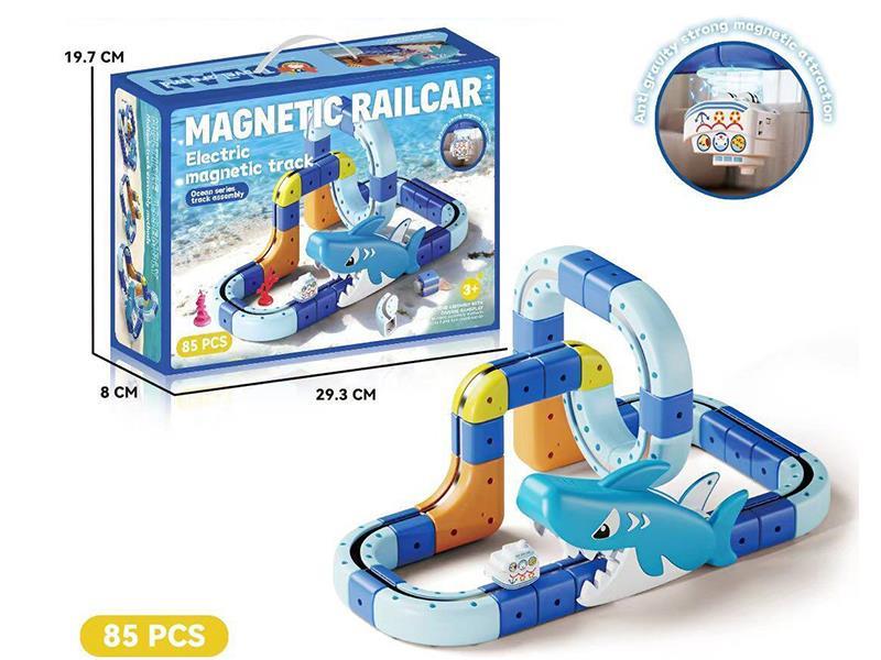 Magnetic Rail Car 85pcs