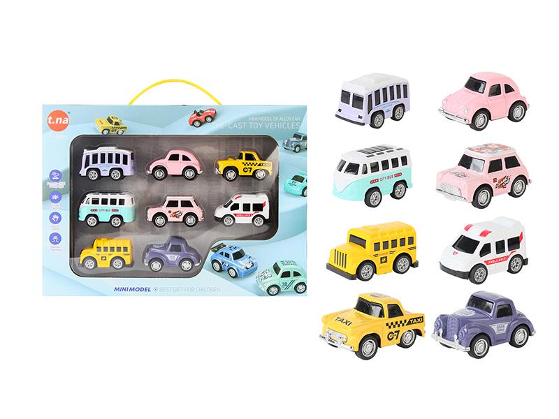 Alloy Mini Pull Back Cars Set
