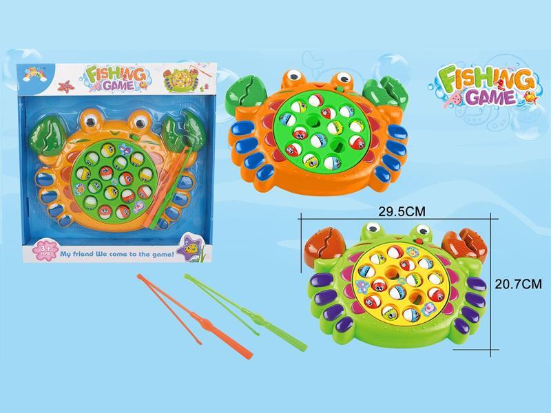 B/O Music Fishing Plate Toy(Crab Shaped)