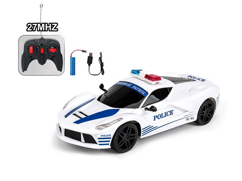 1:16 Ferrari 4-Channel Remote Control Police Car(Included Batteries)