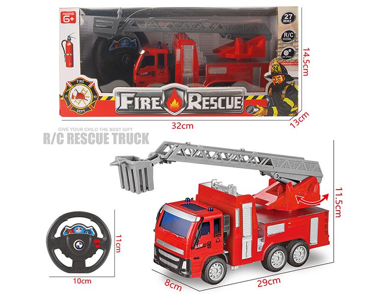 2-Channel Remote Control Fire Ladder Truck