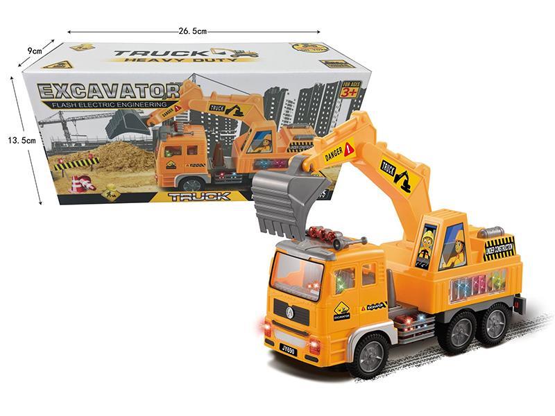 B/O Go And Bump Excavator With Light And Music