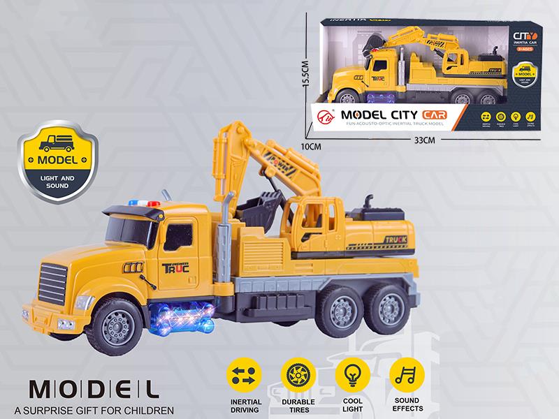 Friction Engineering Excavator With Sound And Lights