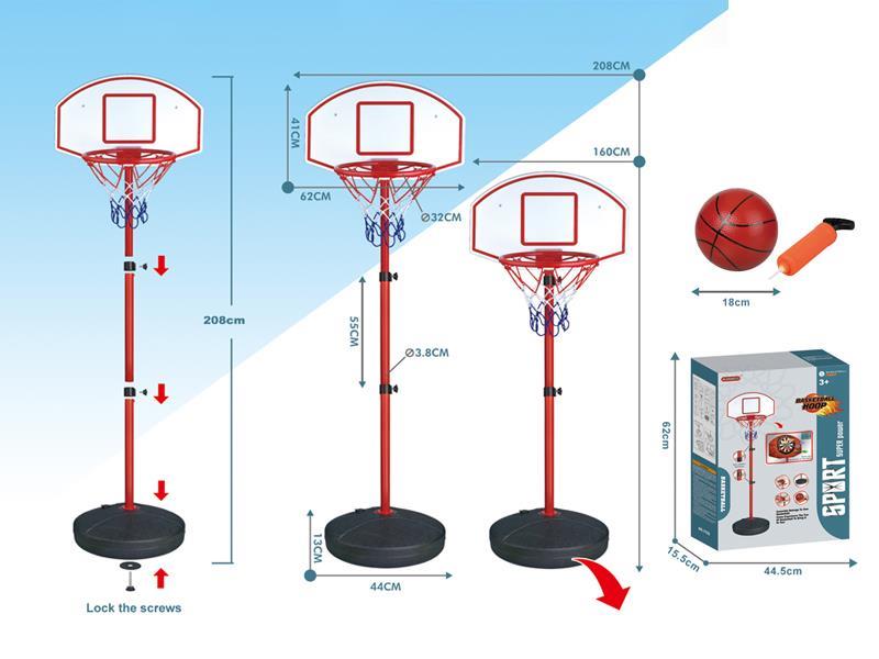 Vertical Dual Function Iron Frame Basketball Board