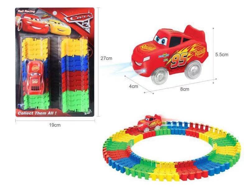 Cars Rail Train With Light