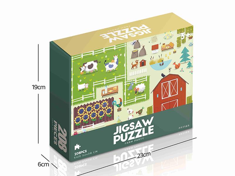208pcs Jigsaw Puzzle - Farm Party