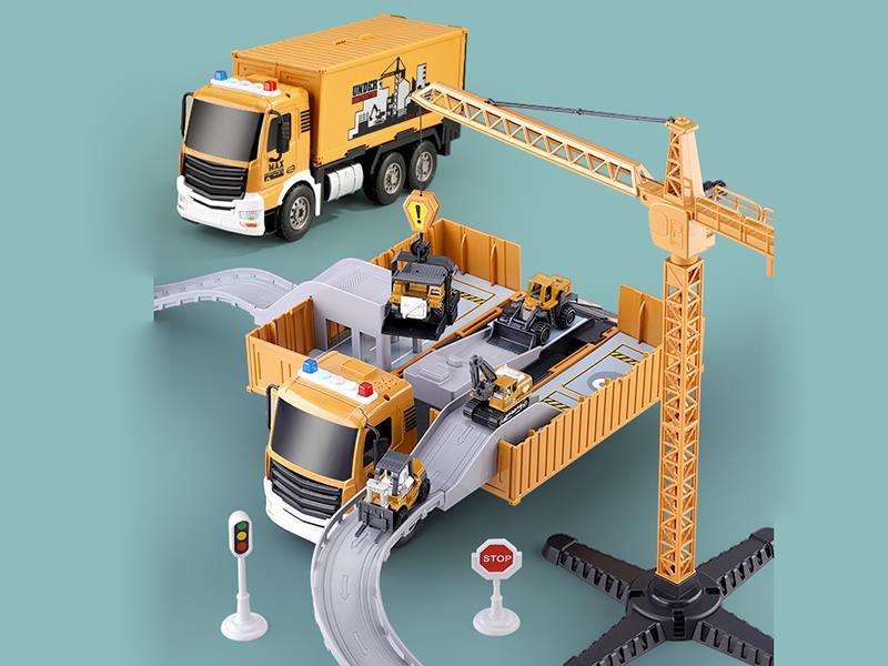 Storage  Container Car + Tower Crane