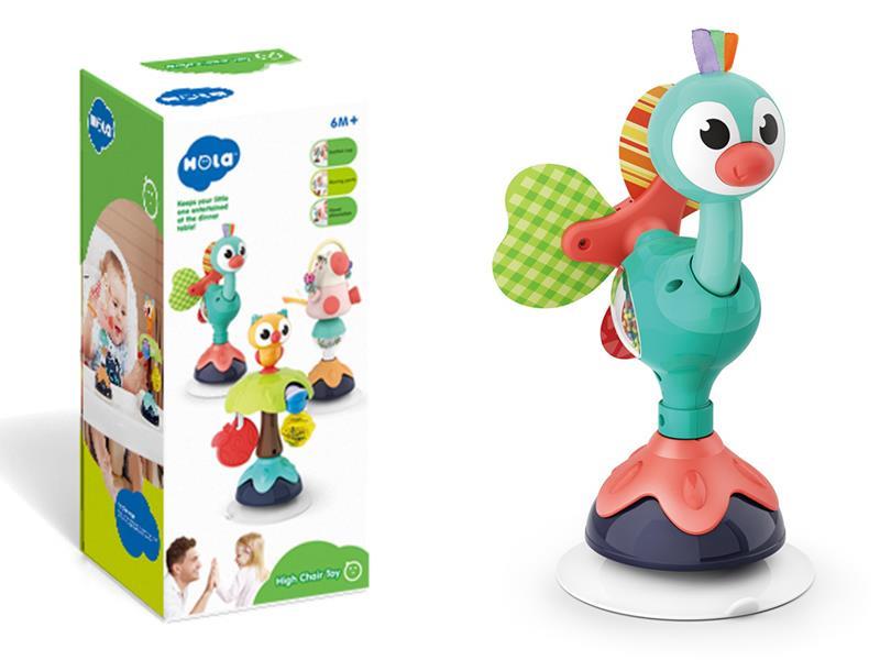 Cute Peacock (Suction Cup Rattle Toy)