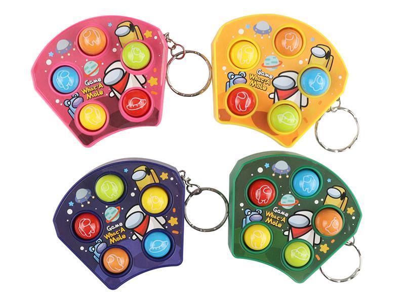 Mini Whack-A-Mole Game Machine Keychains(Deratization Pioneer)