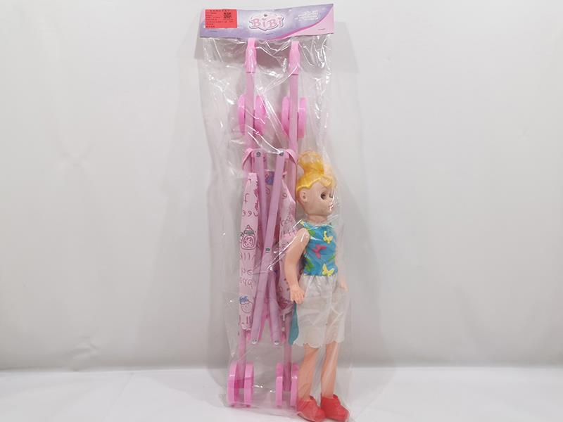 Baby Stroller Toy + Doll