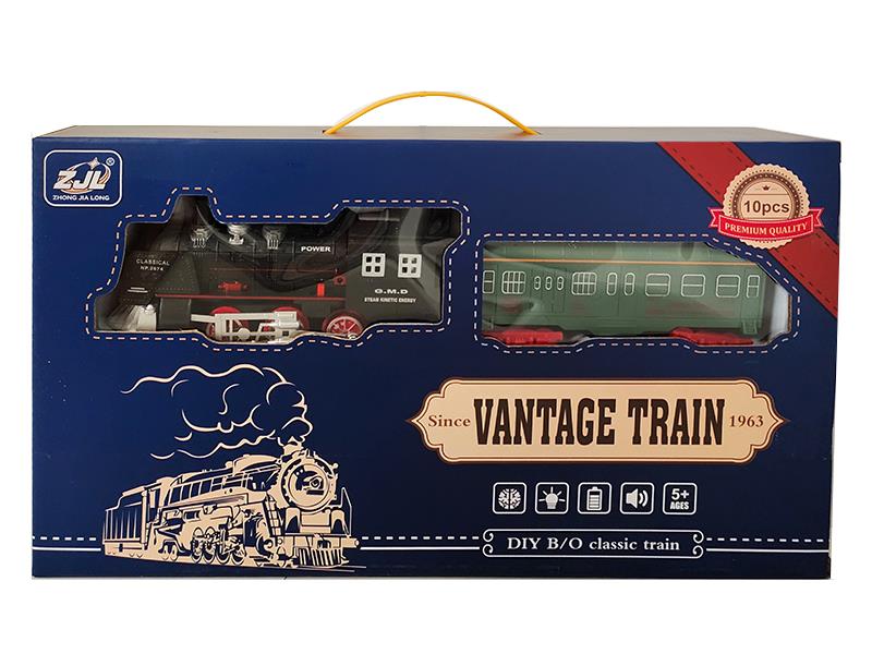 Retro Rail Train(Light + Sound)