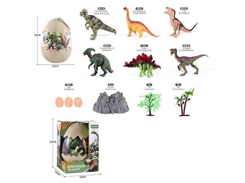 Dinosaur Egg Scene Set 12pcs
