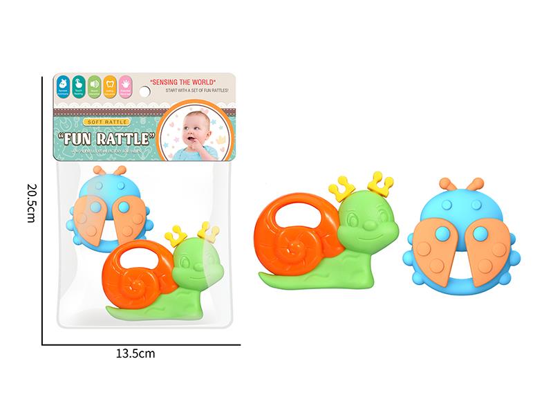 Beetle/Snail Baby Rattles(2PCS)
