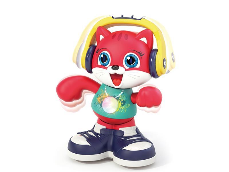 Dancing Cat(Light/Music/Sound Recording/Walking/Red)