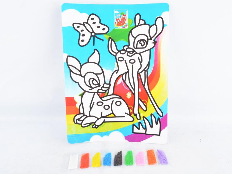 Children Sand Painting