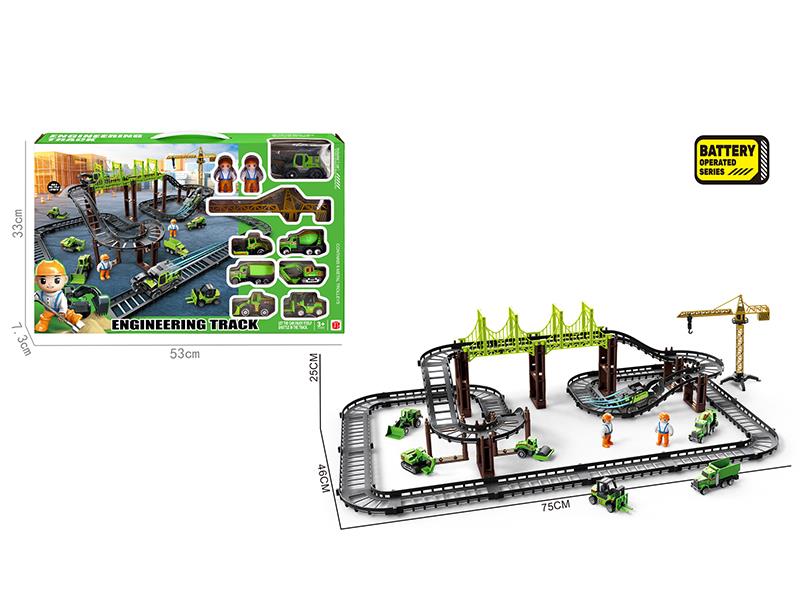 B/O Engineering Truck Track Toy