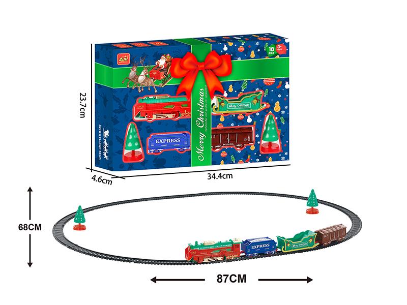 Christmas B/O Rail Train(With Lights)